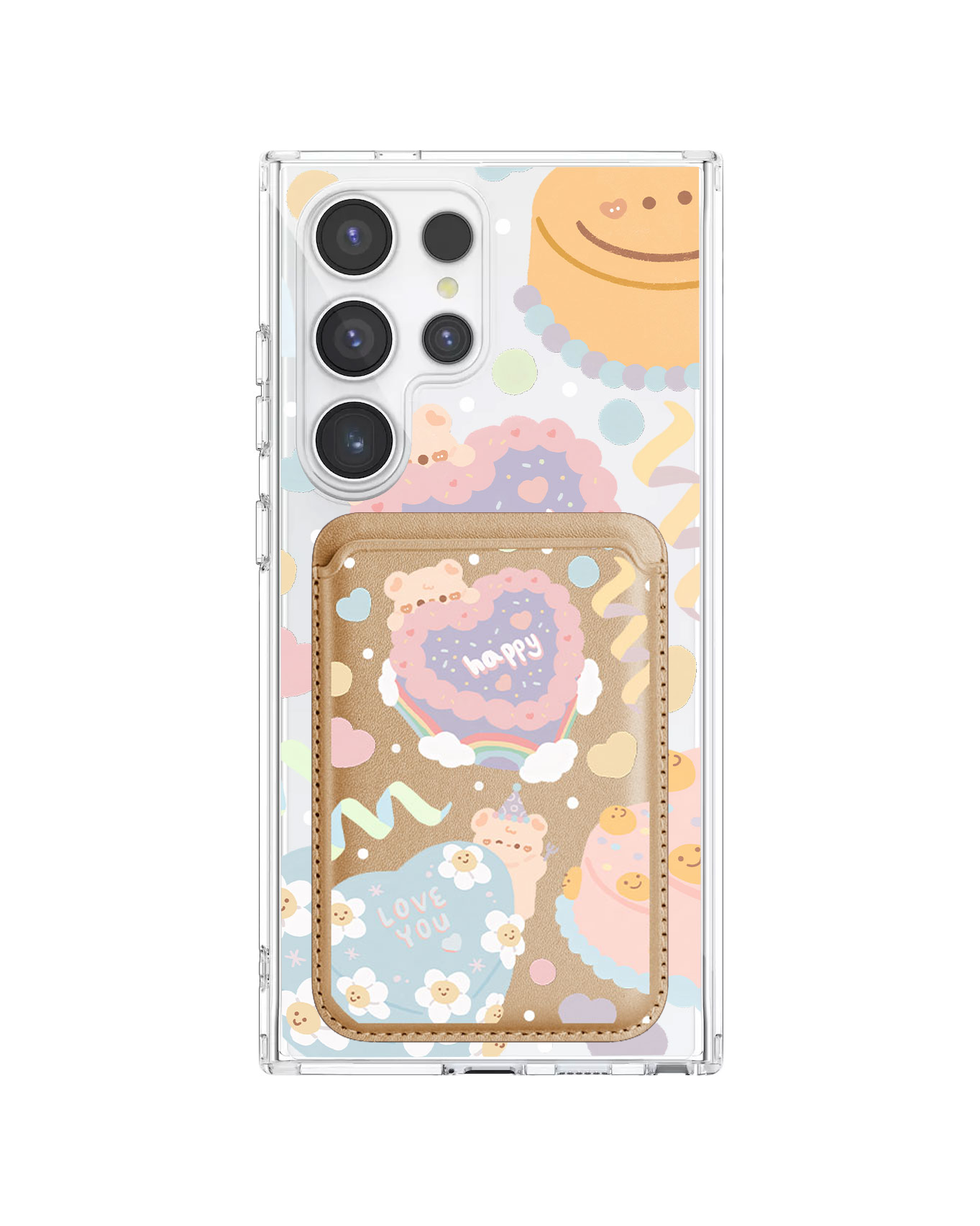 Android Magnetic Wallet Case - Cake Party