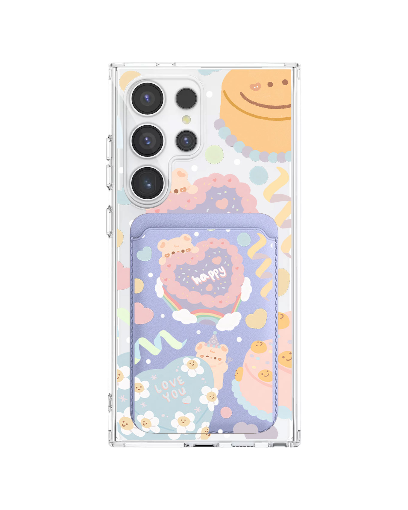 Android Magnetic Wallet Case - Cake Party