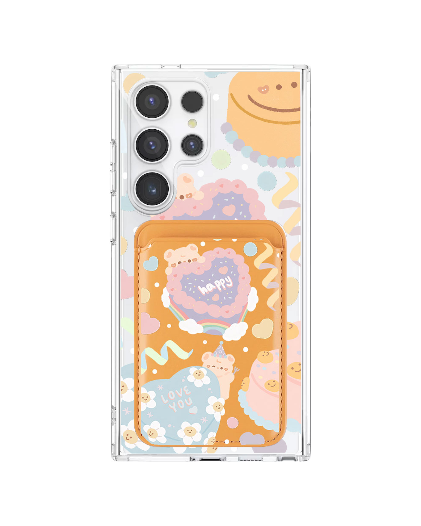 Android Magnetic Wallet Case - Cake Party