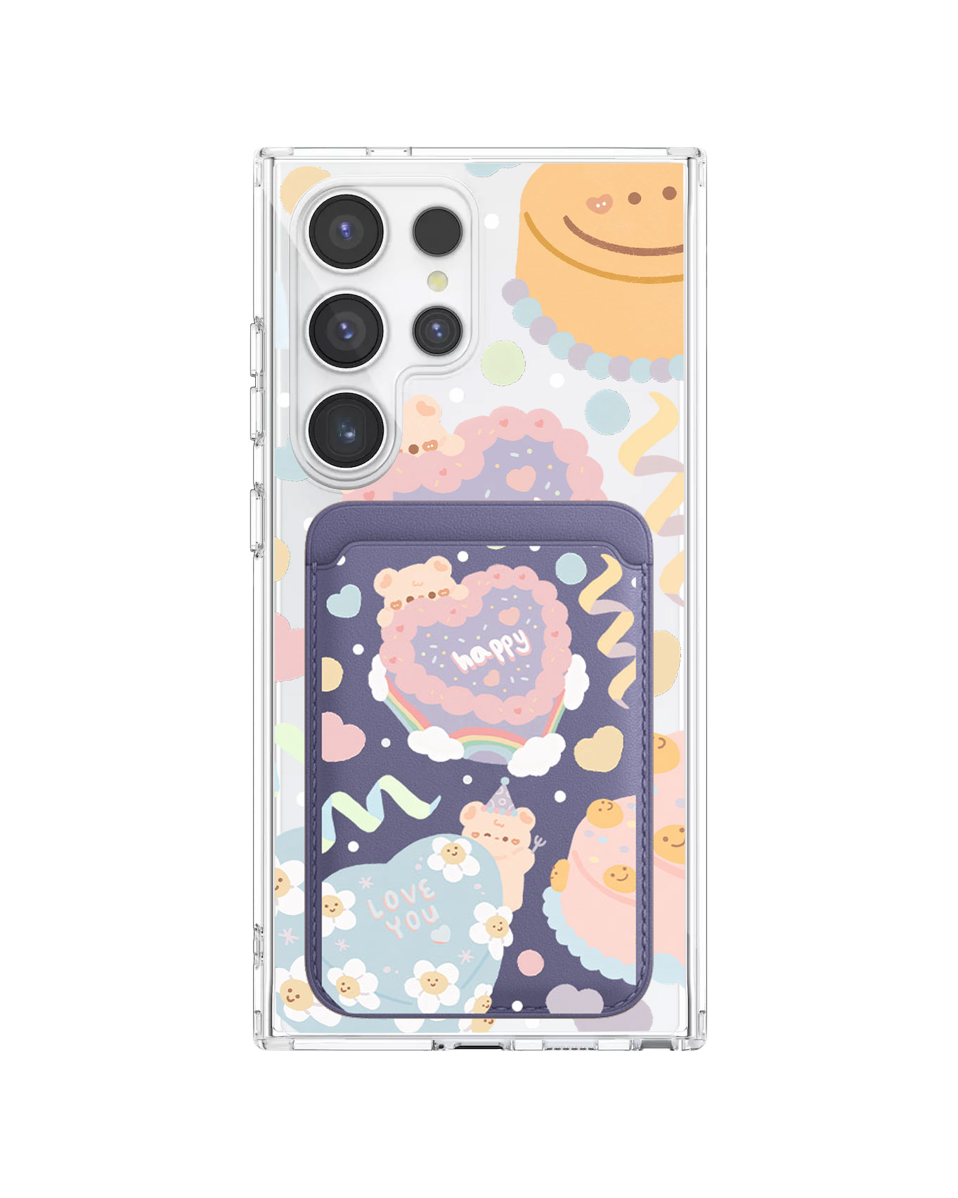 Android Magnetic Wallet Case - Cake Party