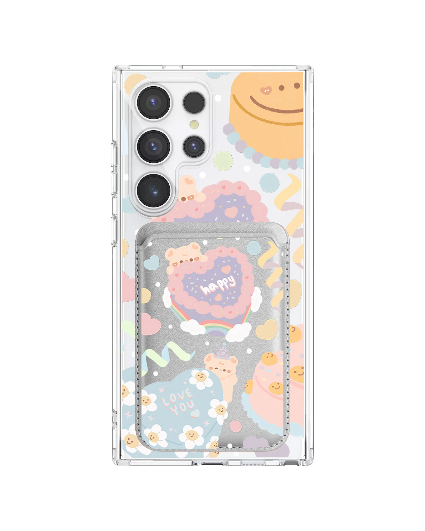 Android Magnetic Wallet Case - Cake Party