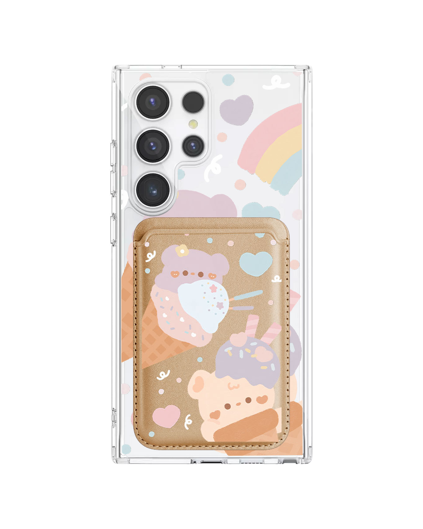 Android Magnetic Wallet Case - Ice Cream for Teddy