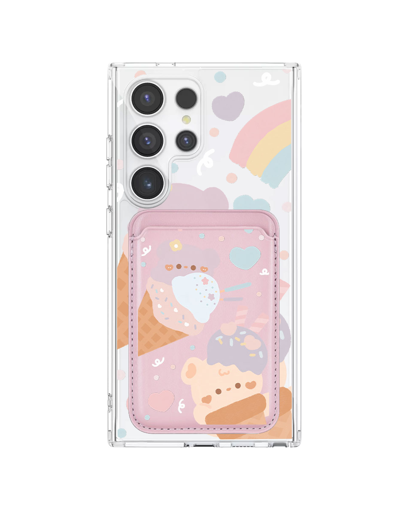 Android Magnetic Wallet Case - Ice Cream for Teddy