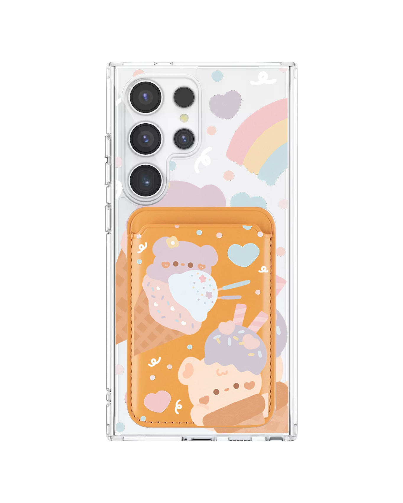 Android Magnetic Wallet Case - Ice Cream for Teddy