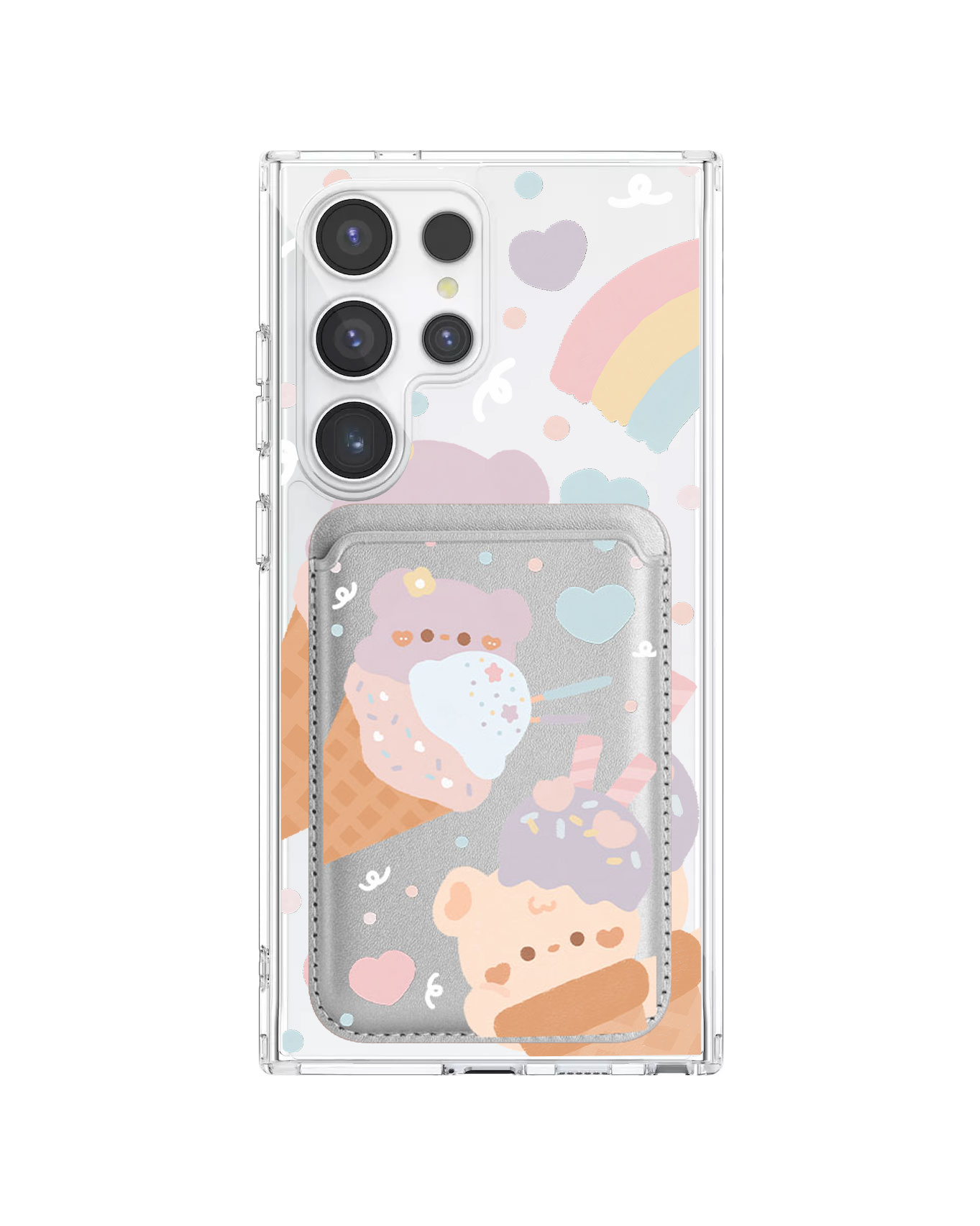 Android Magnetic Wallet Case - Ice Cream for Teddy