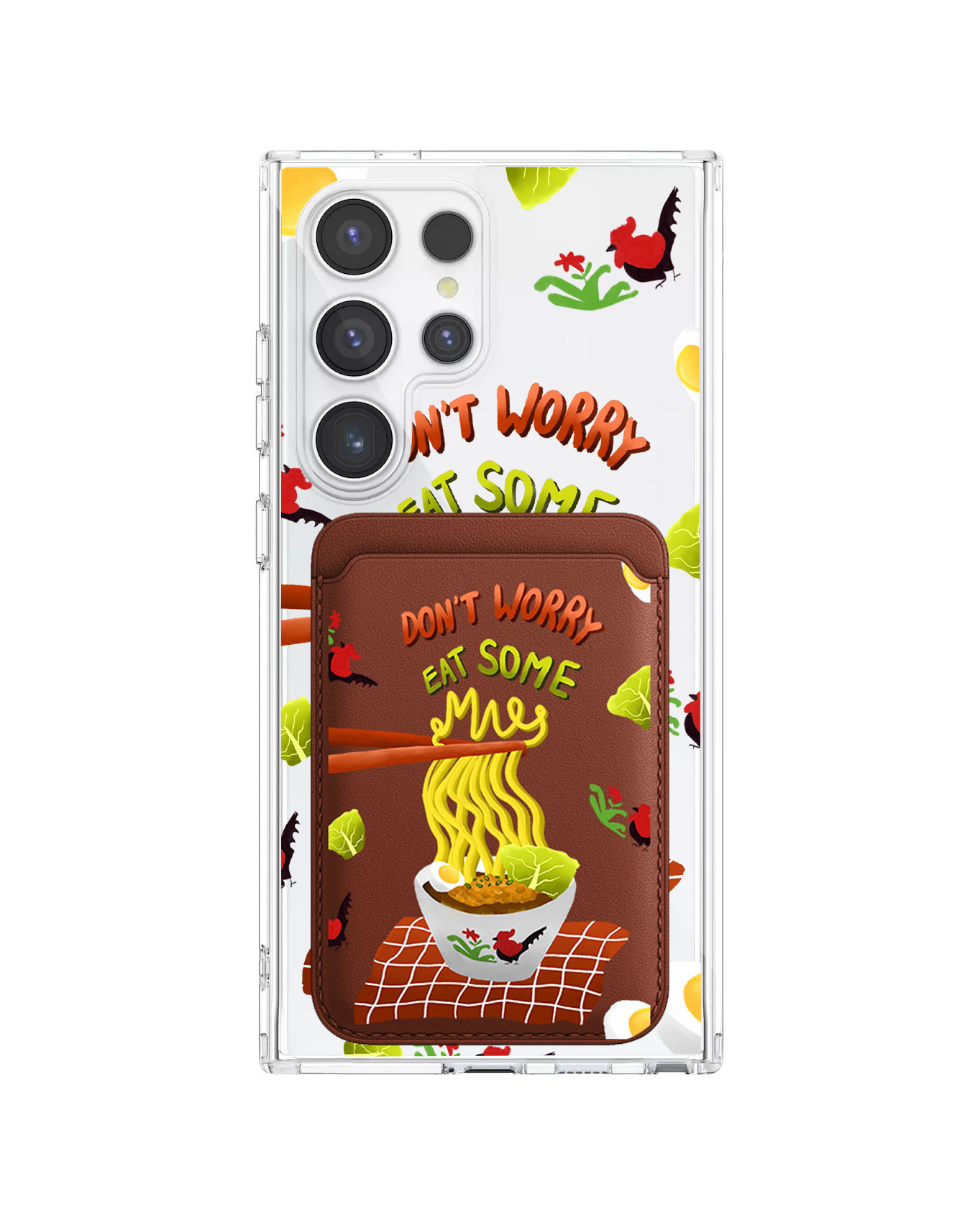 Android Magnetic Wallet Case - Go Eat Some Mie