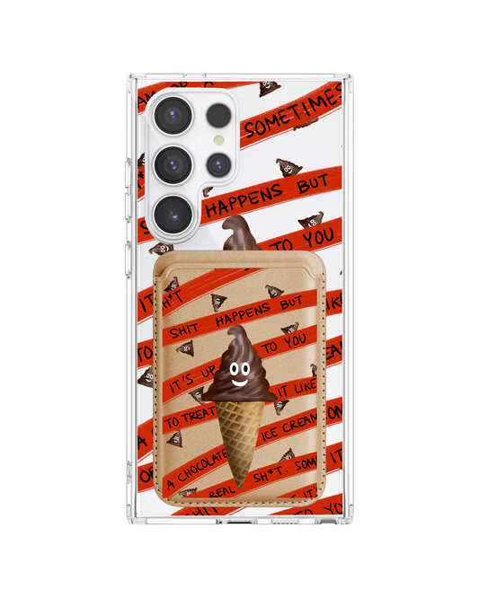 Android Magnetic Wallet Case - Oh.. Sh*t Happen!