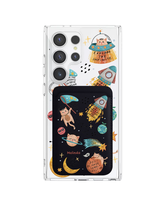 Android Magnetic Wallet Case - Spaceship