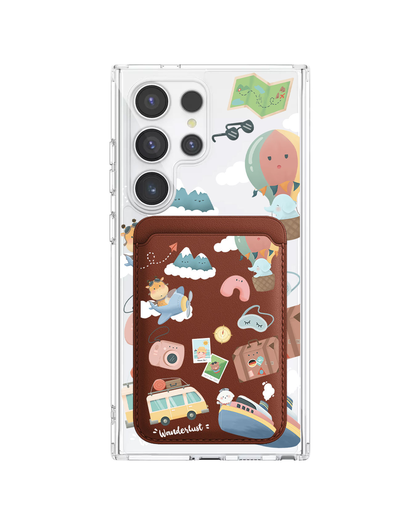 Android Magnetic Wallet Case - Travel
