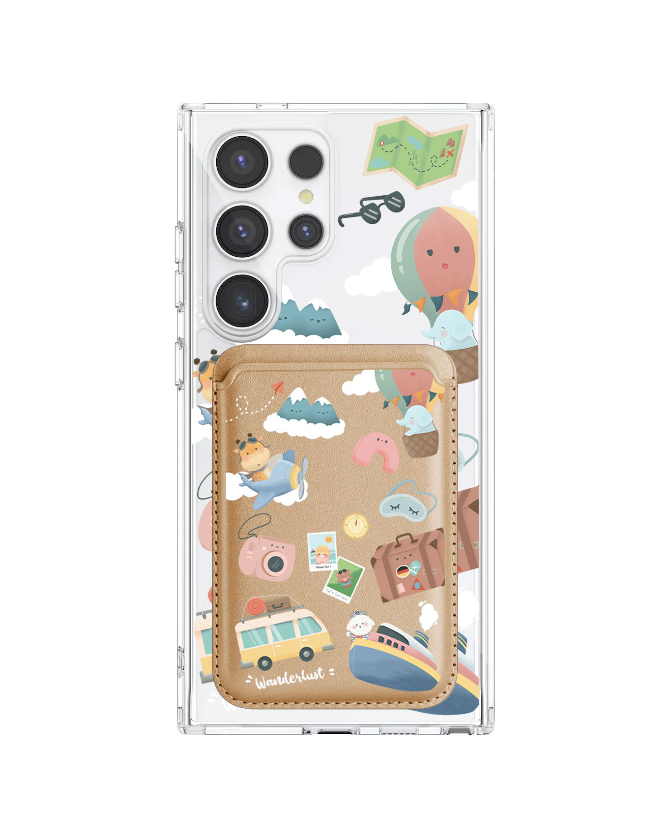 Android Magnetic Wallet Case - Travel