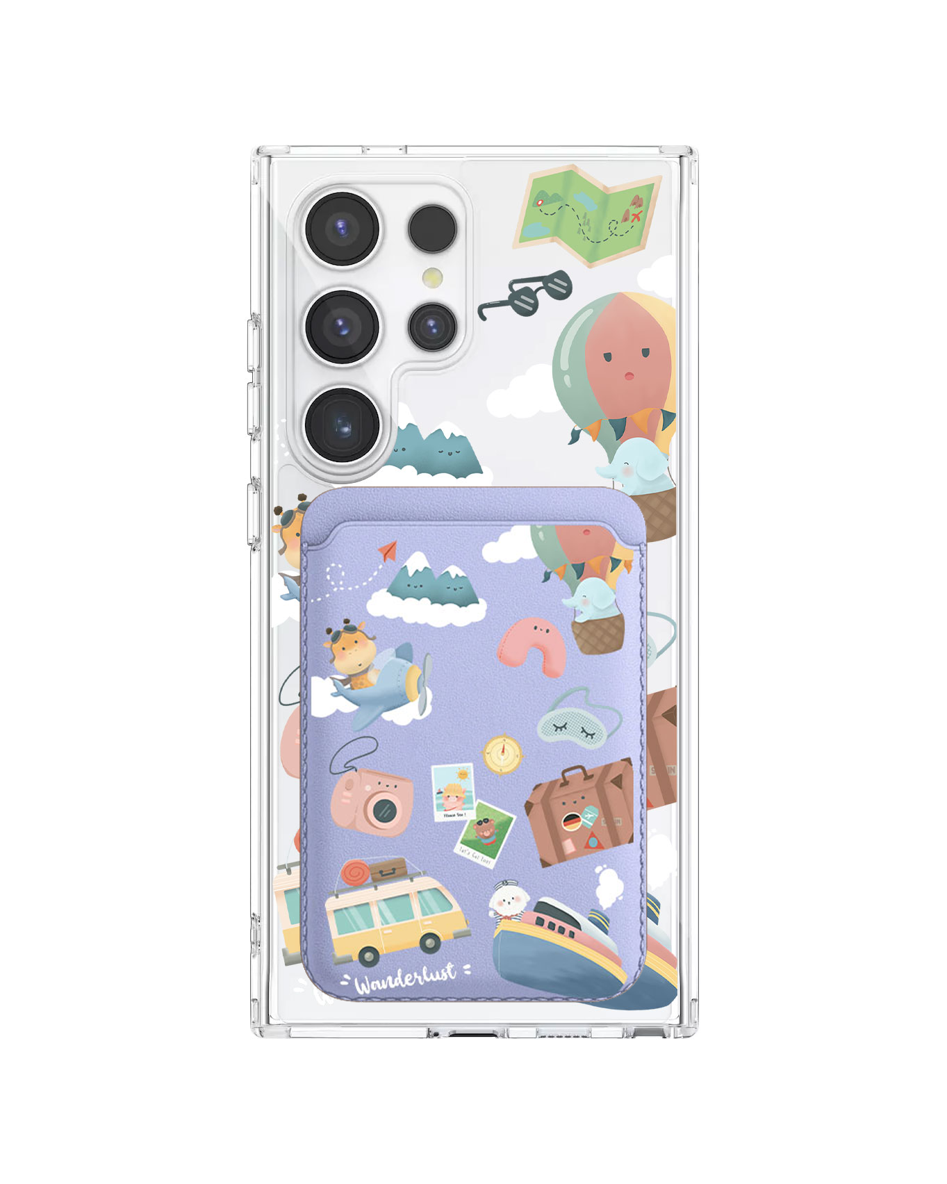 Android Magnetic Wallet Case - Travel