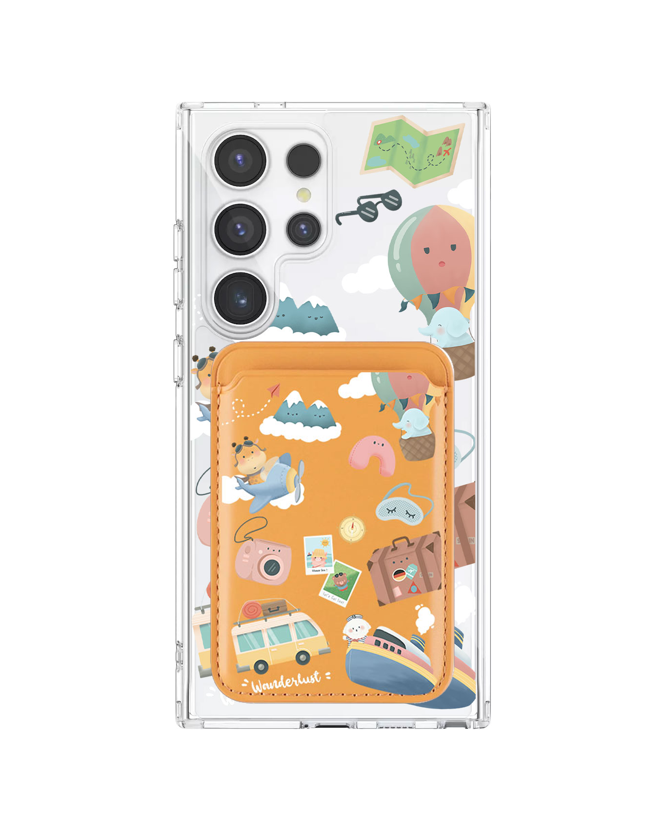 Android Magnetic Wallet Case - Travel