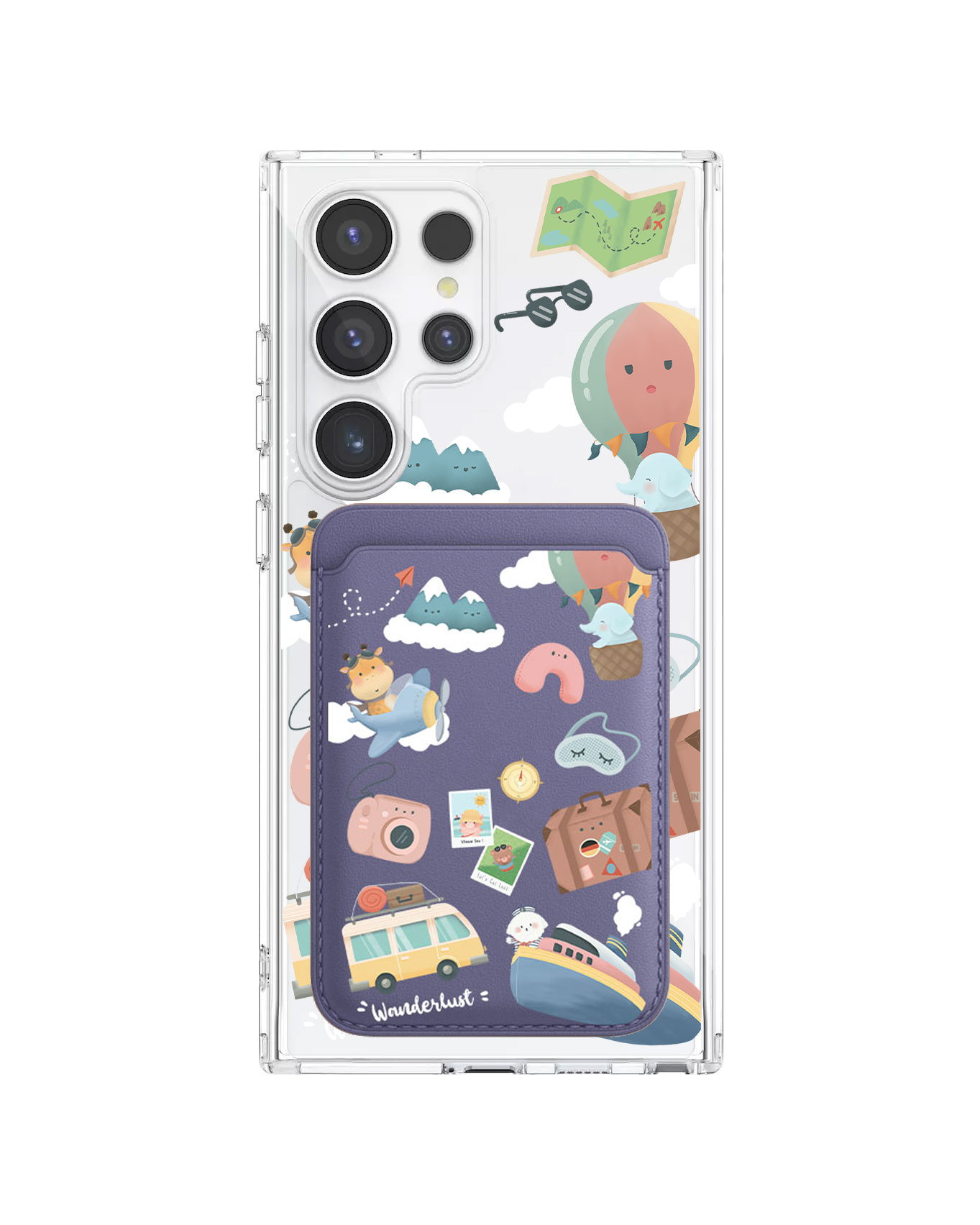 Android Magnetic Wallet Case - Travel