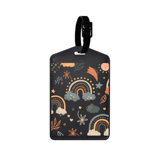 Vegan Leather Bag Tag - Boho 2.0