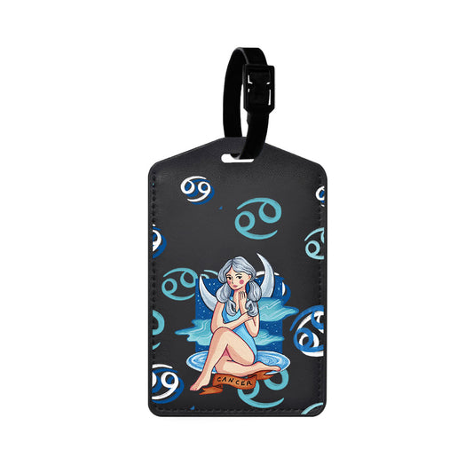 Vegan Leather Bag Tag - Cancer
