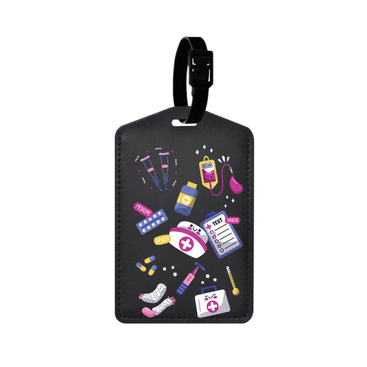Vegan Leather Bag Tag - Nurse