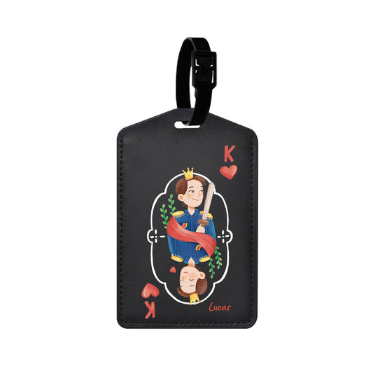 Vegan Leather Bag Tag - King (Couple Case)