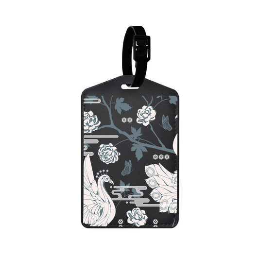 Vegan Leather Bag Tag - Bird of Paradise 2.0