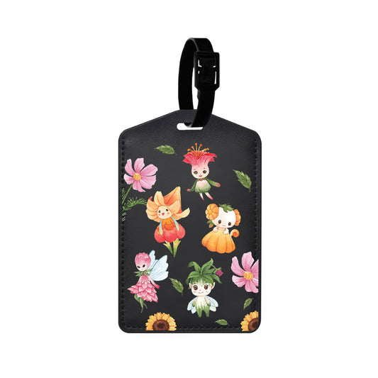 Vegan Leather Bag Tag - Magical Garden