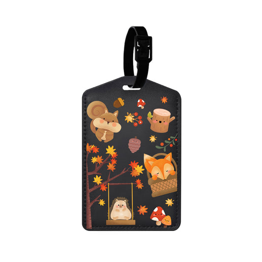 Vegan Leather Bag Tag - Autumn