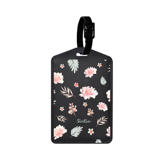 Vegan Leather Bag Tag - Botanical Garden 4.0