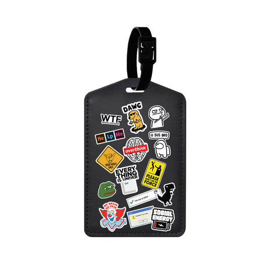 Vegan Leather Bag Tag - Brand Parody 2.0