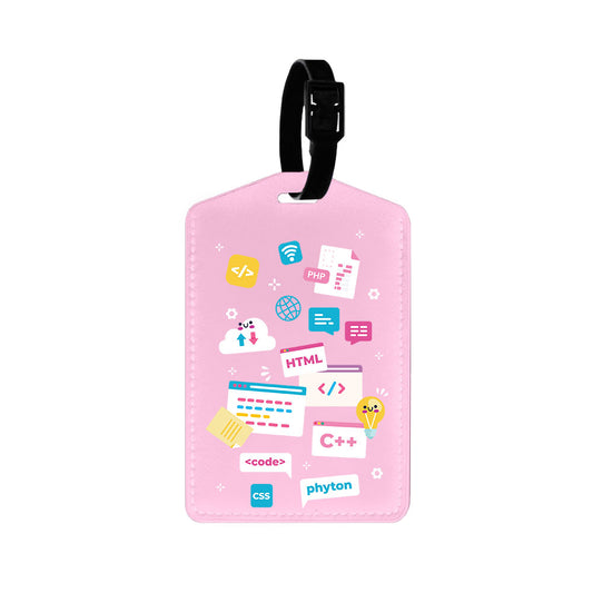 Vegan Leather Bag Tag - Developer