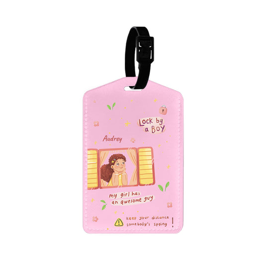 Vegan Leather Bag Tag - Crush Girl (Couple Case)