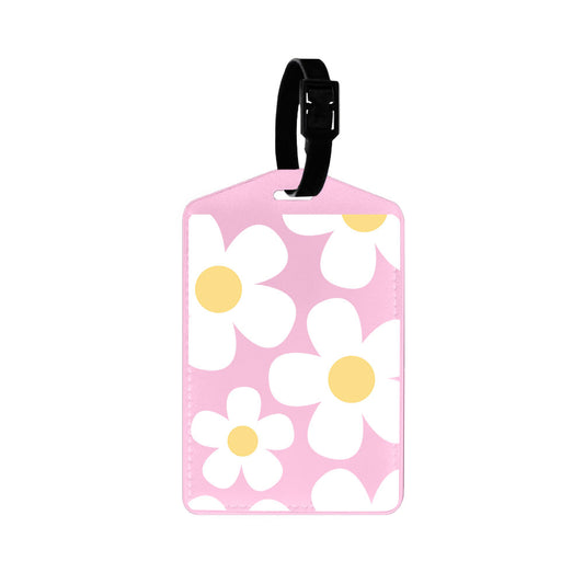 Vegan Leather Bag Tag - Daisy 1.0