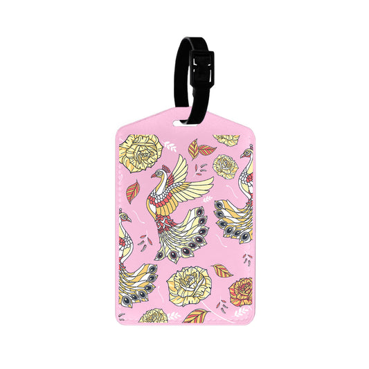 Vegan Leather Bag Tag - Bird of Paradise 6.0