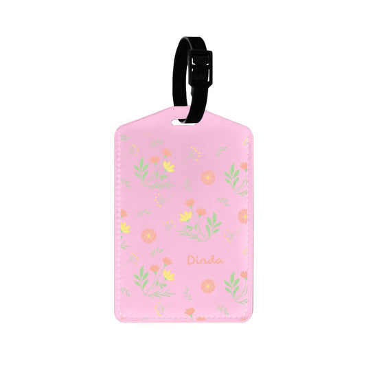 Vegan Leather Bag Tag - Dandelion