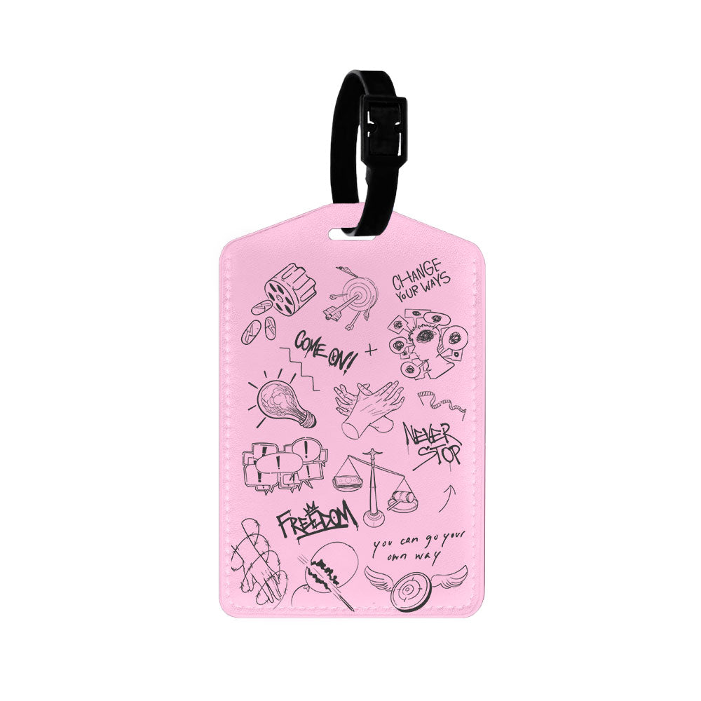 Vegan Leather Bag Tag - Four Seasons Stamps