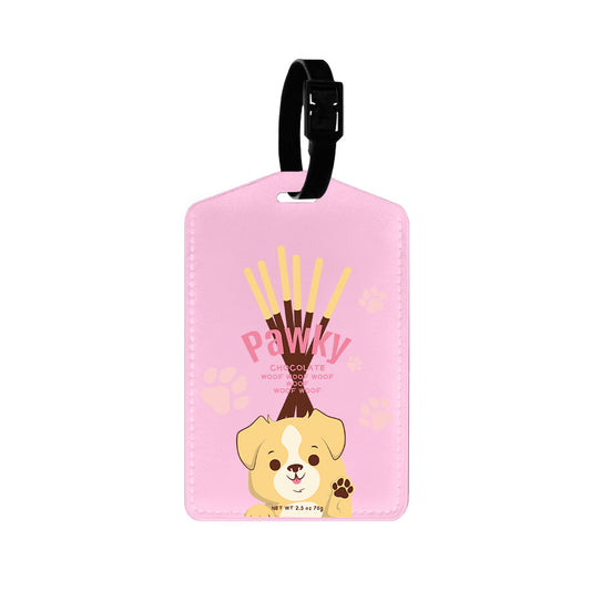 Vegan Leather Bag Tag - Pawky Dog