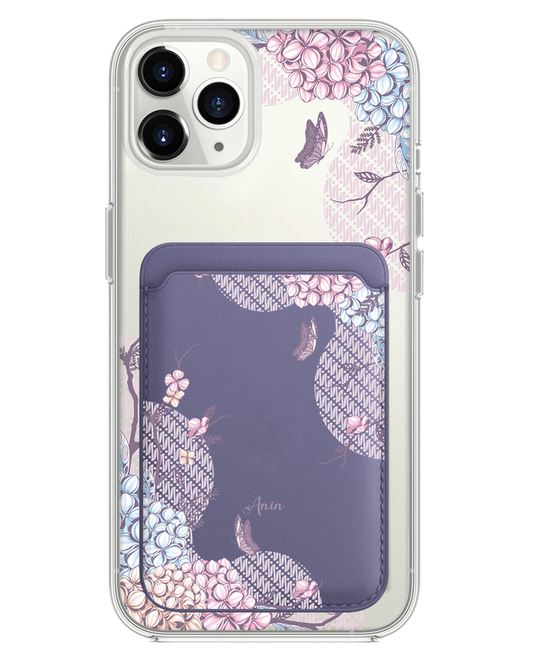 iPhone Magnetic Wallet Case - Batik Floral