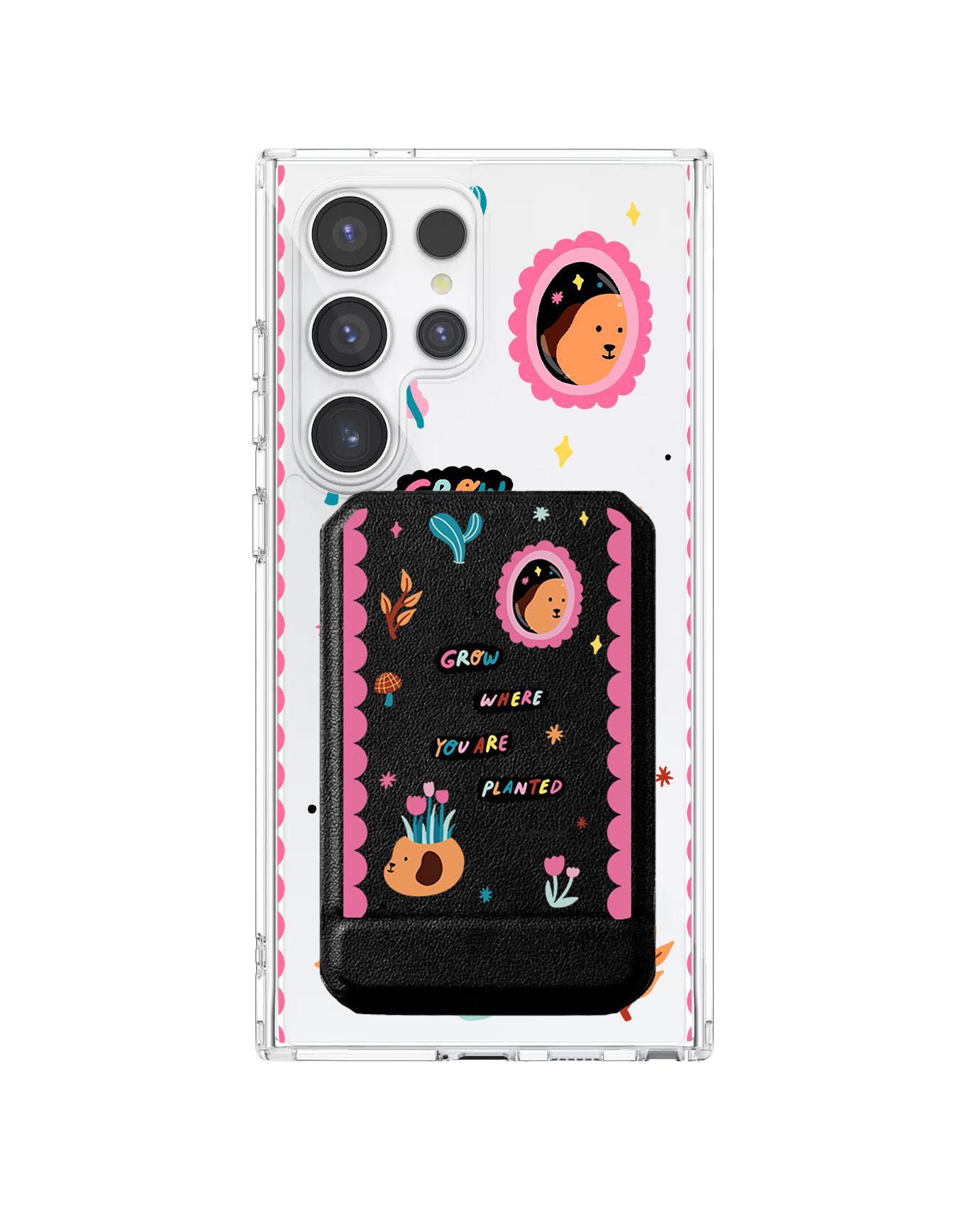 Android Magnetic Multifold Wallet - Grow Where You Are Planted