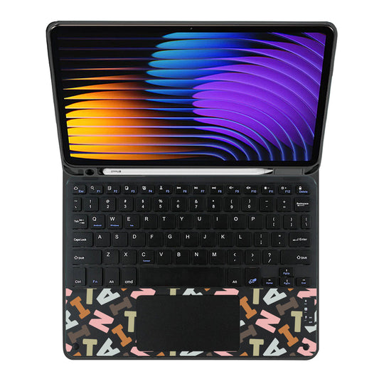 iPad / Android Tab Wireless Keyboard Flipcover - Scattered Monogram 4.0