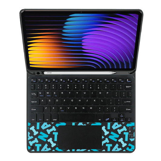 iPad / Android Tab Wireless Keyboard Flipcover - Scattered Monogram 5.0