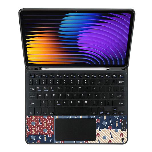 iPad / Android Tab Wireless Keyboard Flipcover - Abstract Monogram 3.0