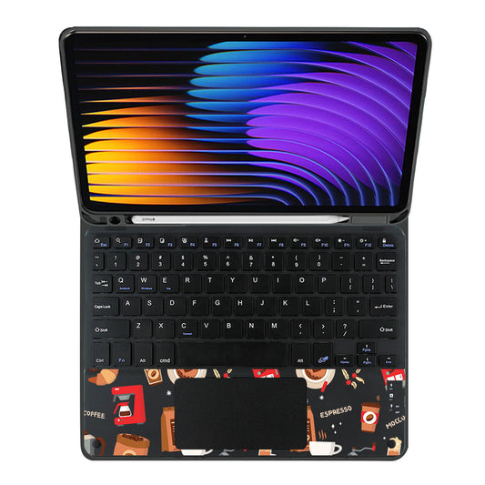 iPad / Android Tab Wireless Keyboard Flipcover - Barista