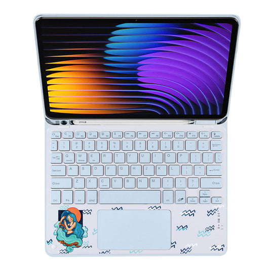 iPad / Android Tab Wireless Keyboard Flipcover - Aquarius