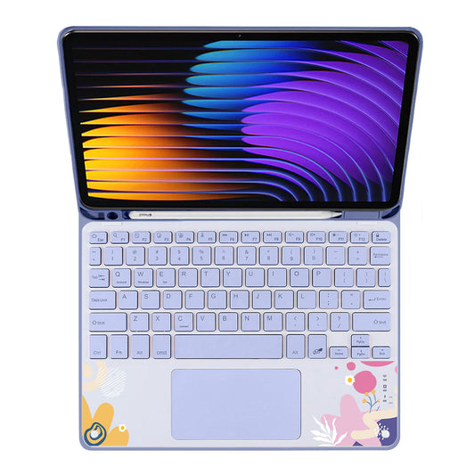 iPad / Android Tab Wireless Keyboard Flipcover - Abstract Flower 3.0