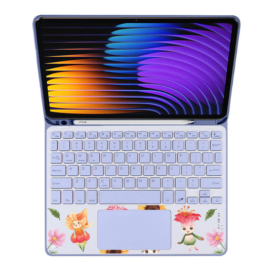 iPad / Android Tab Wireless Keyboard Flipcover - Magical Garden