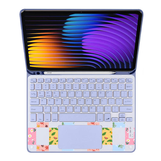 iPad / Android Tab Wireless Keyboard Flipcover - Four Seasons Stamps