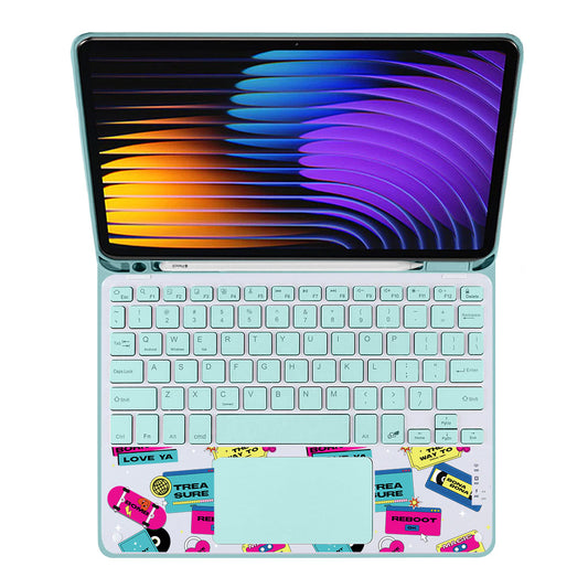 iPad / Android Tab Wireless Keyboard Flipcover - Treasure Reboot