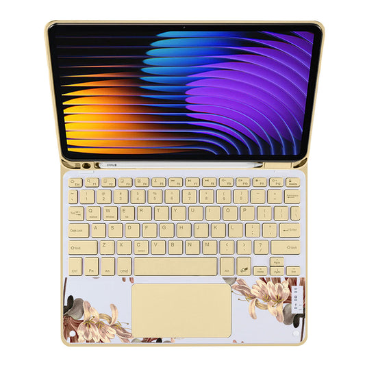 iPad / Android Tab Wireless Keyboard Flipcover - June Honeysuckle