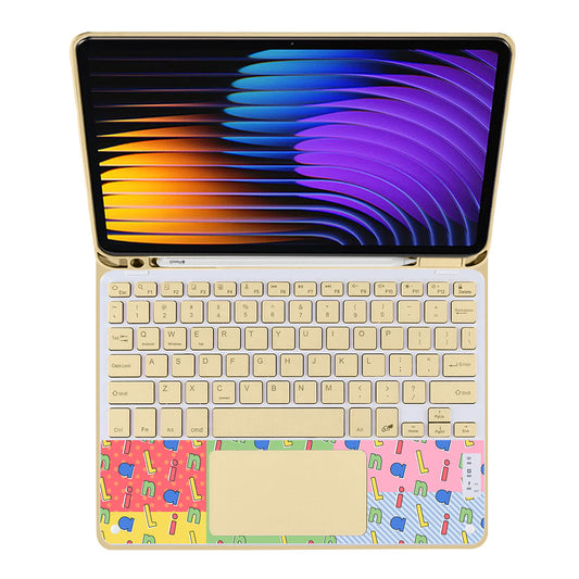 iPad / Android Tab Wireless Keyboard Flipcover - Abstract Monogram 1.0