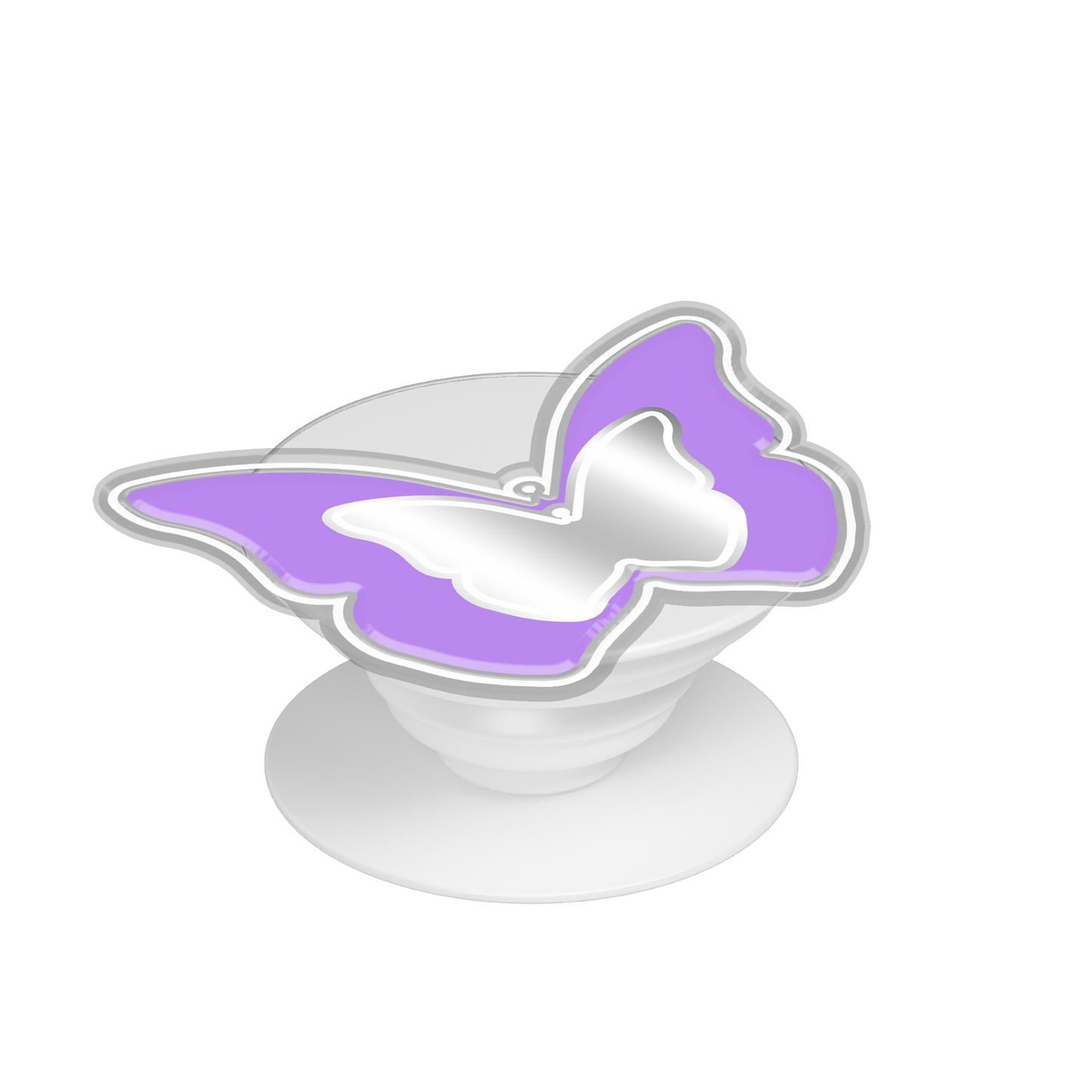 Pop Up Grip Mirror - Butterfly Mirror 2