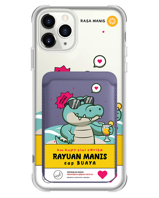 iPhone Magnetic Wallet Case - Cap Buaya