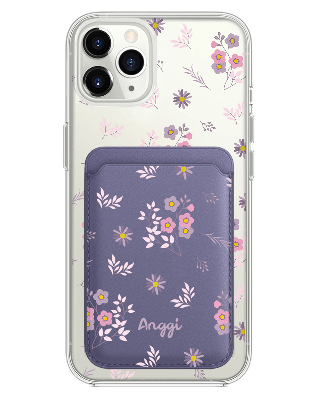 iPhone Magnetic Wallet Case - Cherry Blossom