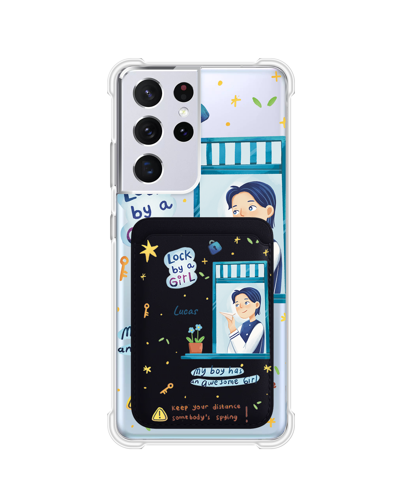 Android Magnetic Wallet Case - Crush Boy (Couple Case)